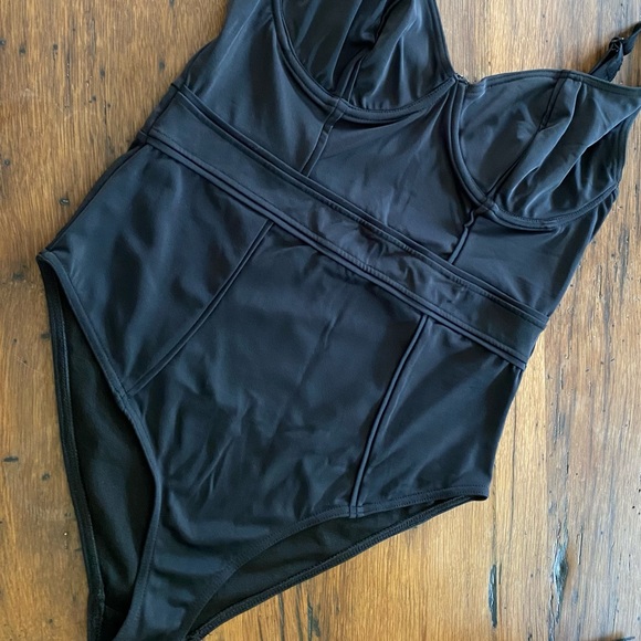 ASOS Other - ASOS Deep Cleavage Black one-piece Swimsuit UNDERWIRE 36DDD